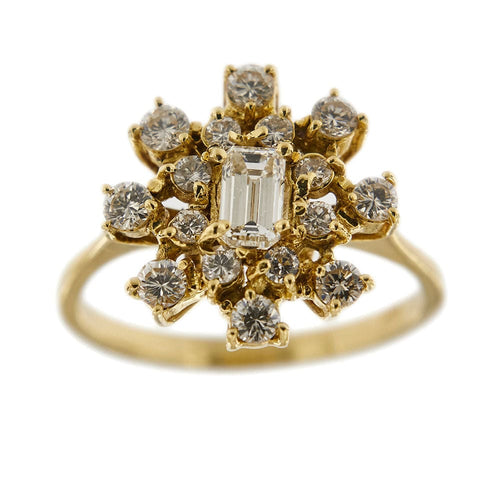 Bague 58 Bague Fleur diamants 58 Facettes 25381