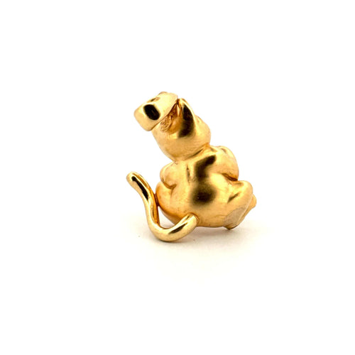 Pendentif Pendentif Chat Or Jaune & Perle 58 Facettes PE-GS28788