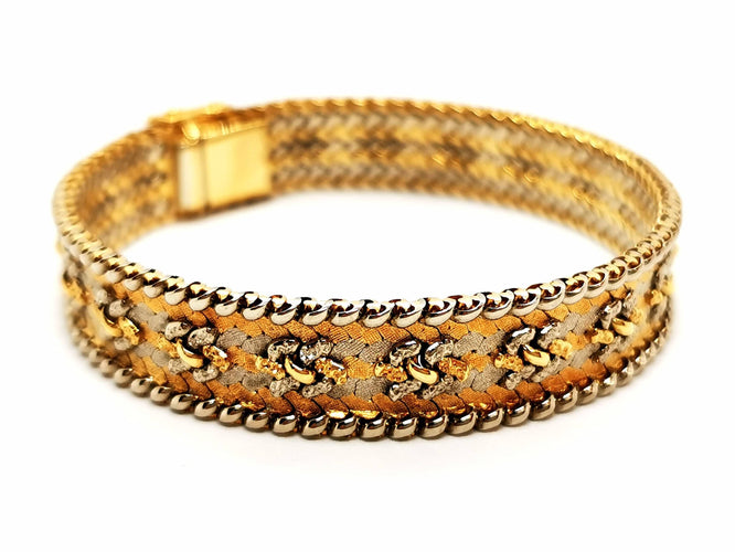 Bracelet Bracelet Maille fantaisie Or jaune, Or blanc, Or rose 58 Facettes 1649057CN