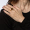 Bague 53 Bague 2 en 1 Vintage Or Jaune Lapis Lazuli Oeil de Tigre 58 Facettes G13454