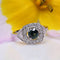 Bague 53 Bague style art déco diamants et saphir Teal 58 Facettes 24-149