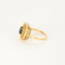 Bague 54 Marguerite or jaune, saphir et diamants 58 Facettes SOR10754