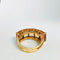Bague 52 Bague en or jaune et citrines 58 Facettes 5578