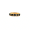 Alliance Demi-Tour Or Jaune Saphir & Diamants 58 Facettes