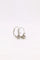 Boucles d'oreilles Dormeuses vintage or blanc diamants 0,30 ct 58 Facettes J447