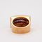 Bague 56 Bague Tank Or Jaune, Rubis 58 Facettes LOT 686