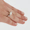 Bague 52 BAGUE EN OR BLANC 18 CARATS 58 Facettes REF 1051/17