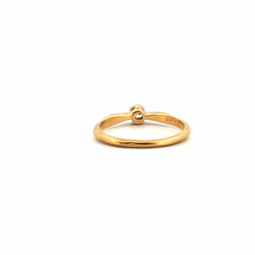 Bague Solitaire or jaune diamant 58 Facettes 82-GS33773-1
