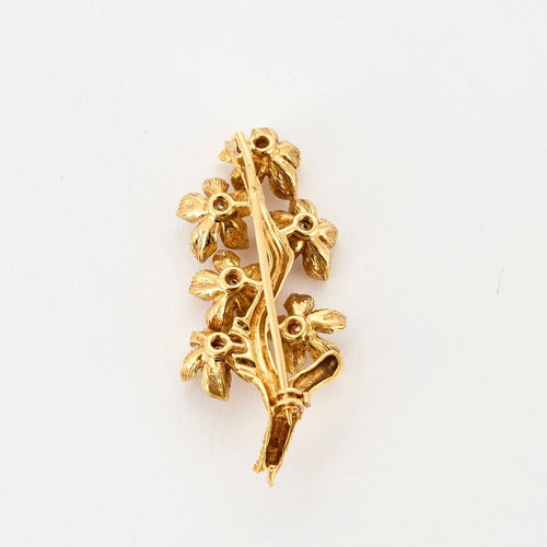 Broche Broche or jaune et diamants 58 Facettes CHAL04514