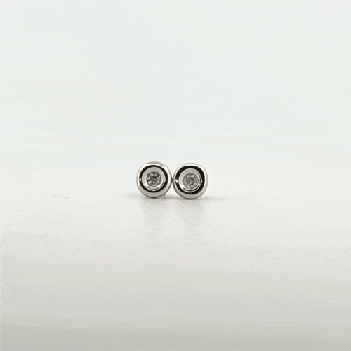 Boucles d'oreilles Puces d'oreilles Or Blanc 18k & Diamants 58 Facettes C1BO-GS30455-03