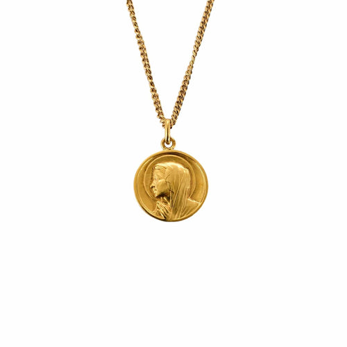Collier Chaine et médaille Vierge or jaune 58 Facettes SQU3209