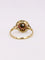 Bague 50 Bague Art Déco ronde or jaune diamants rubis 58 Facettes J389