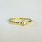Bague 54 Bague solitaire n° 06 en or jaune 18 carats et diamant 58 Facettes INV006