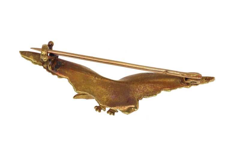 Broche Broche aigle en or de la fin de l’époque victorienne 58 Facettes 24114-0282