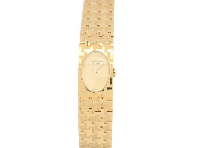 Montre montre miss dior 23 mm plaque or jaune quartz 58 Facettes 258790