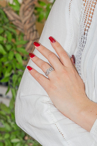 Bague 52 Chanel Bague Cristaux glacés Or blanc Diamant 58 Facettes 3051495CN