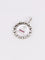 Pendentif Médaille amour Augis entourage coeurs diamants Plus qu'hier moins que demain or blanc rubis 58 Facettes J555
