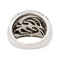 Bague 54 Bague Jonc Or blanc Diamant 58 Facettes 2841920CN
