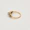Bague 50,5 Fine bague or jaune et gris et diamants 58 Facettes DRE15742