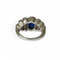 Bague 50 Bague jonc en or blanc, saphir 58 Facettes 340