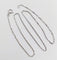 Chaîne vintage or blanc maille forçat 58 Facettes A06230