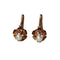 Boucles d'oreilles Paire de Dormeuse Perle et Or Rose 58 Facettes A11656
