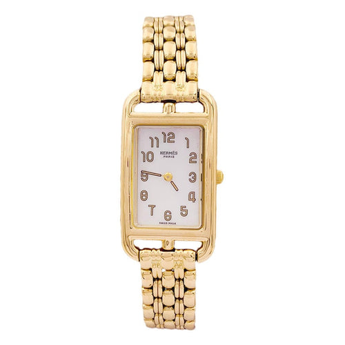 Montre Montre Hermès, "Cape Cod Nantucket", or jaune. 58 Facettes 34036