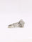 Bague 53 Bague or blanc diamant coussin taille ancienne 0,8 ct 58 Facettes J352