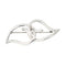 Broche TIFFANY & CO. - broche à deux feuilles en argent sterling 58 Facettes G13509
