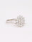 Bague Bague fleur or blanc diamants 58 Facettes J602