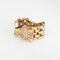 Bague Bague flexible panthère sertie de diamants, taille 6,5, style vintage, or 14 carats, bijou animal, chaîne à maillons 58 Facettes G14078