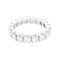 Bague 55 Alliance tour complet or blanc, diamants. 58 Facettes 33767