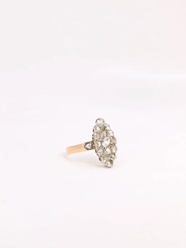 Bague 46 Bague marquise ancienne diamants taille rose 58 Facettes J313