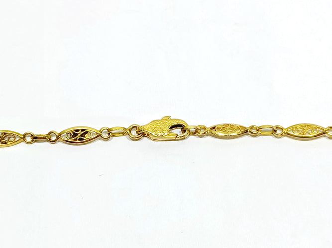 Collier Collier or jaune Art Déco 58 Facettes