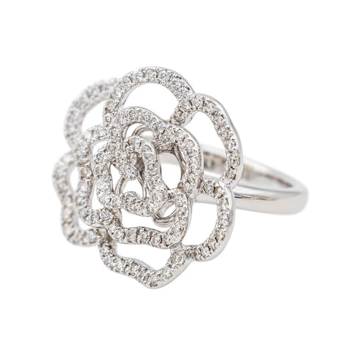 Bague 50 Bague Cocktail Or blanc Diamant 58 Facettes 3230361CN