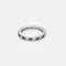 Bague 53 Alliance américaine or gris, diamants et saphirs 58 Facettes NAR0073