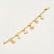 Bracelet Gourmette breloque en or jaune 58 Facettes LP819