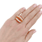 Bague 53 Bague dôme Van Cleef & Arpels, "Twist", or jaune, corail, perles. 58 Facettes 33977