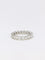 Bague 58 Alliance américaine en or blanc et diamants 4 ct 58 Facettes J47