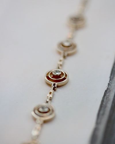 Bracelet Bracelet Articulé en Deux Ors et Diamant 58 Facettes A11343
