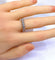 Bague 53 Alliance en or blanc et 20 diamants 58 Facettes AB578