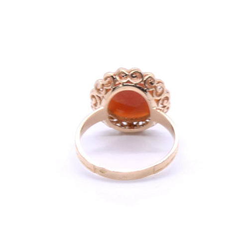 Bague 53.5 Bague camée or et cornaline 58 Facettes 45