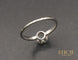 Bague 53 Solitaire Or blanc Diamant taille Ancienne 58 Facettes A10423