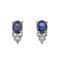 Boucles d'oreilles Boucles d'oreilles Puces Or jaune Saphir 58 Facettes 3548950CN