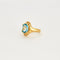 Bague 54 Bague aigue-marine 58 Facettes LP635