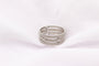 Bague Mauboussin - Bague Le Premier Jour 3 anneaux perlés en or blanc et diamants 58 Facettes 250354