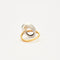 Bague 51 Bague en or jaune et or blanc 58 Facettes 2560