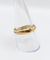 Bague 60 RARE Alliance jumelée or jaune finement ciselée, NON gravée (circa 1880) 58 Facettes A04721