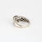 Bague 55 Bague jonc or blanc, perle de culture et diamants 58 Facettes 240760