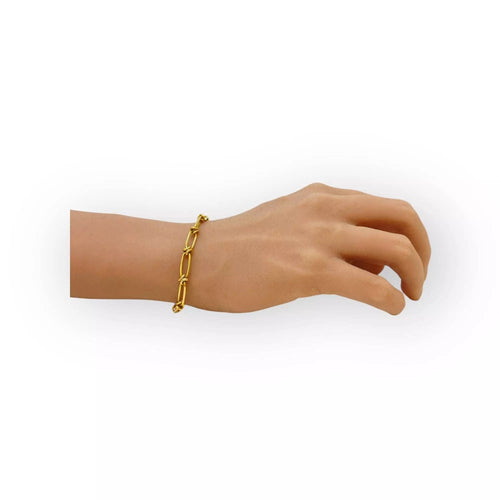 Bracelet Bracelet or jaune à maillons 58 Facettes 330074186